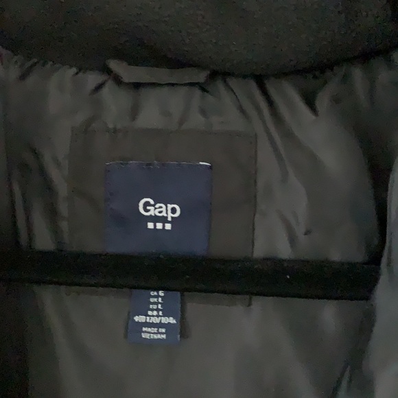 Gap Factory long black puffer coat - Picture 4 of 6